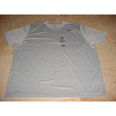 Nike Dri-Fit Lightweight Short Sleeve Training Shirt Gray 3XL