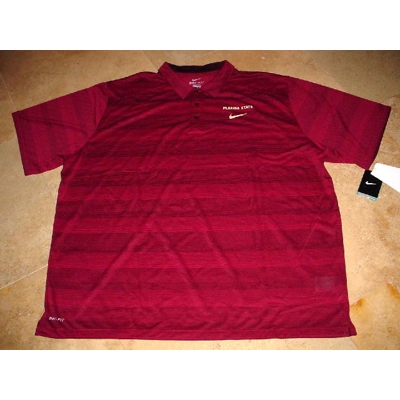 Nike Florida State Seminoles Preseason Football Dri-Fit Polo Garnet 3XL