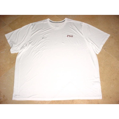 Nike Florida State Seminoles FSU Dri-Fit Performance Shirt White 4XL