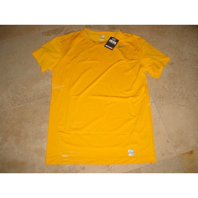 Nike Pro Core Tight Compression Training Shirt Gold 4XL