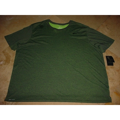 Nike Classic Screen Swoosh Dri-Fit Tee Green 4XL