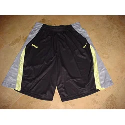 Lebron James Excel Basketball Shorts Black Gray Yellow 3XL