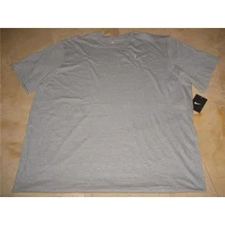 Nike Classic Embroidered Swoosh Logo Tee Gray 3XL