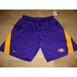 Nike LSU Tigers Football Training Performance Shorts Purpl..