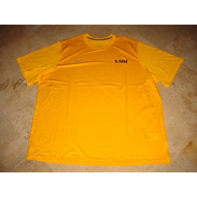 Nike LSU Tigers Dri-Fit Performance Shirt Yellow 2XL