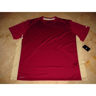 Nike Speed Legend Dri-Fit Training Shirt Maroon Gold 3XL