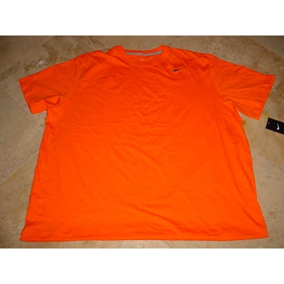 Nike Embroidered Swoosh Logo T-Shirt Orange 4XL