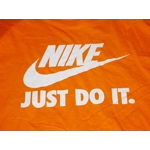 Nike Futura JDI Just Do It Logo T-Shirt Orange 4XL