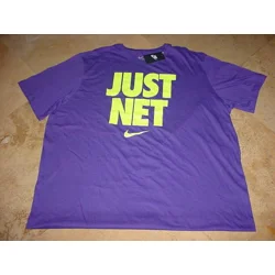 Nike JUST NET Athletic Cut Basketball Tee Purple 3XL
