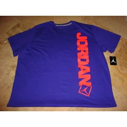 Jordan Jumpman Go Two Three Vertical T-Shirt Purple 4XL