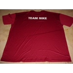 Nike Dri-Fit Lightweight Short Sleeve Training Team Shirt Maroon 4XL