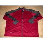 Nike Football Speed Dri-Fit Zip Front Jacket Maroon Gray 4XLT