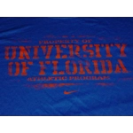 Nike University of Florida FitDry Athletic Dept Shirt Blue 4XL