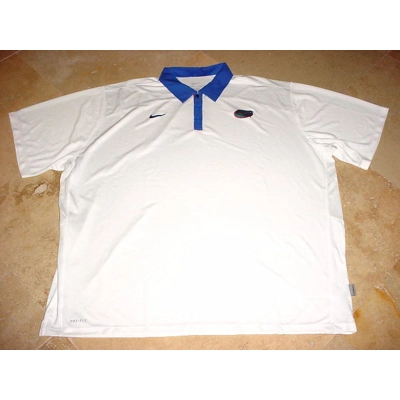 Nike Florida Gators Practice Performance Polo White Blue 4XL