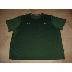 Nike Football Miami Hurricanes Performance Dri-Fit Shirt G..