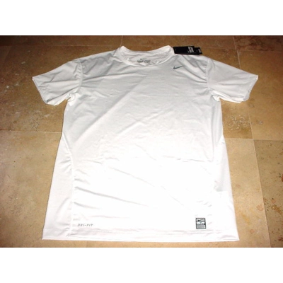Nike Pro Core Fitted Compression Training Shirt White 3XL