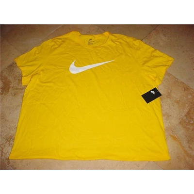 Nike Center Screen Swoosh T-Shirt Yellow 3XL