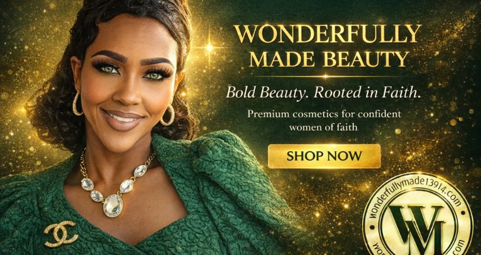Wonderfully Made Beauty. Bold beauty, rooted in faith.