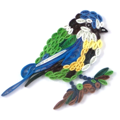 Quilled Blue Tit - Notelet Card Quilled Blue Tit - Notelet Card