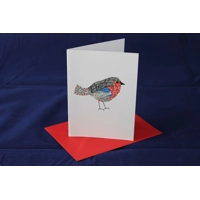 Robin - Iris Fold Notelet Card
