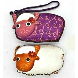 086 Sheep Leather Coin Purse Farm DSQB086