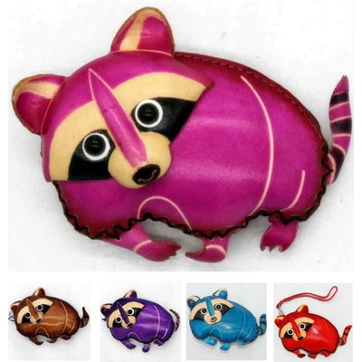 223 Racoon Coin Purse Forest DSQB223