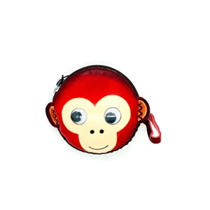 9009 Monkey Leather Coin Purse Forest DSQB9009
