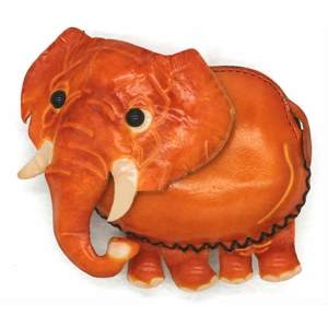 9012 Elephant Leather Coin Purse Forest DSQB9012