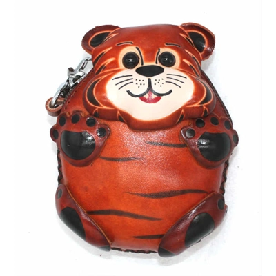 9013 Beaver Leather Coin Purse Forest DSQB9013