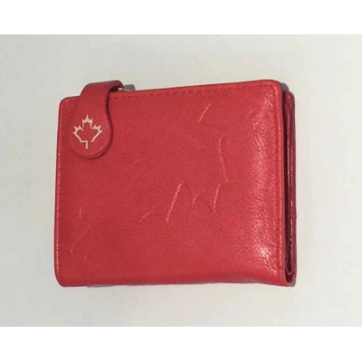 C008 Small Slim Wallet Canada Maple Leaf