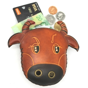 046 Cow Leather Coin Purse Farm