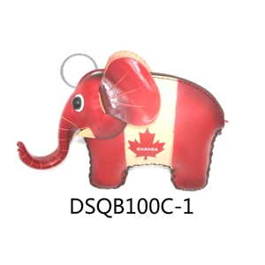 100C Elephant Leather Coin Purse Canada Souvenir