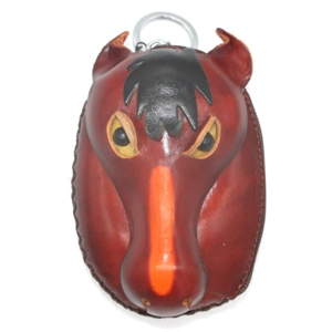 129 Horse Leather Coin Purse Farm DSQB129
