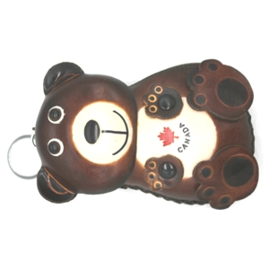 130C Bear Leather Coin Purse Canada Souvenir