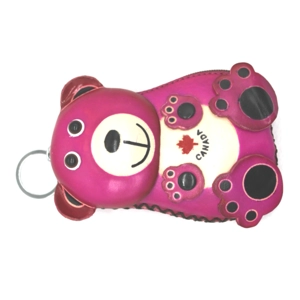 130C Bear Leather Coin Purse Canada Souvenir