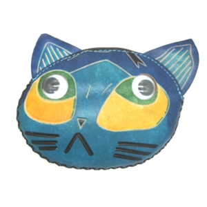 188 Cat Leather Coin Purse Farm DSQB188