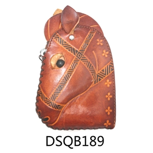 189 Horse Leather Coin Purse Farm DSQB189