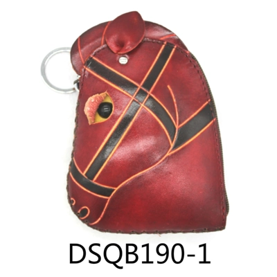 190 Horse Leather Coin Purse Farm DSQB190