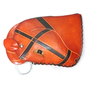 190 Horse Leather Coin Purse Farm DSQB190