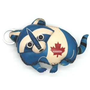 223C Racoon Leather Coin Purse Canada Souvenir