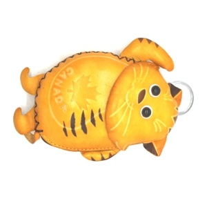 224C Cat Leather Coin Purse Canada Souvenir