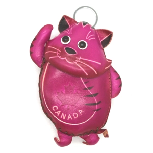 224C Cat Leather Coin Purse Canada Souvenir