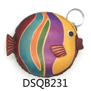 231 Fish Leather Coin Purse Ocean DSQB231
