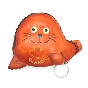 282C Sea Lion Leather Coin Purse Canada Souvenir