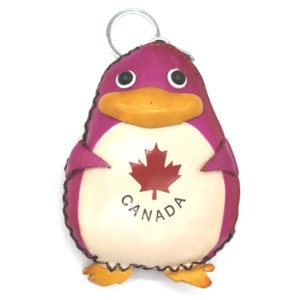 6104C Penguin Leather Coin Purse Ocean DSQB6104C