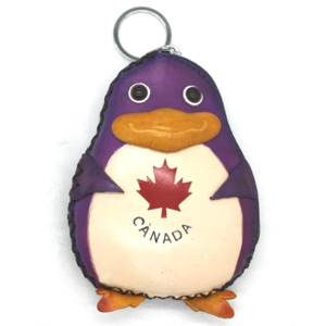 6104C Penguin Leather Coin Purse Ocean DSQB6104C