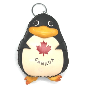 6104C Penguin Leather Coin Purse Ocean DSQB6104C