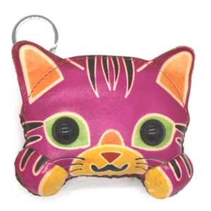 6139 Cat Leather Coin Purse Farm DSQB6139