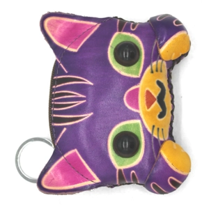 6139 Cat Leather Coin Purse Farm DSQB6139