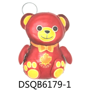 6179C Bear Leather Coin Purse Canada Souvenir